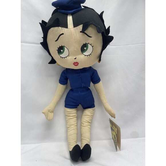 Betty Boop Police Officer Kelly Toy Stuffed Plush Toy 2012 Vintage 17" with Tags - Picture 1 of 16